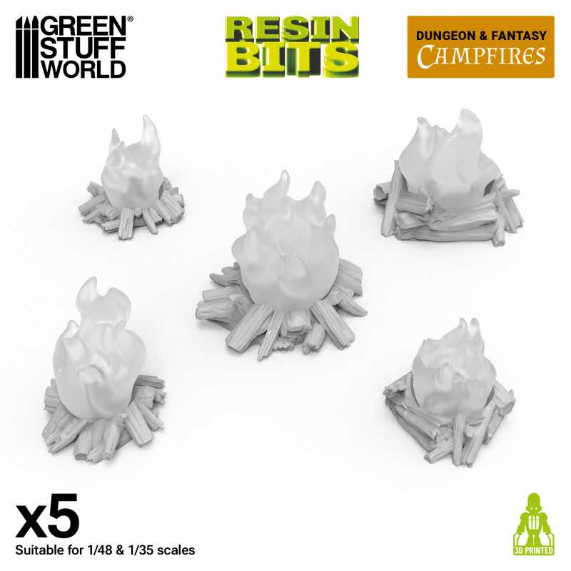 Campfires for 3mm LEDs 1:48-1-35 (Green Stuff World)