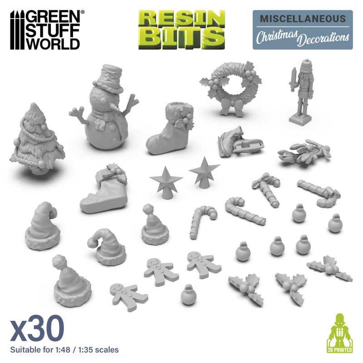 Christmas Decorations set 1:48-1:35 (Green Stuff World)