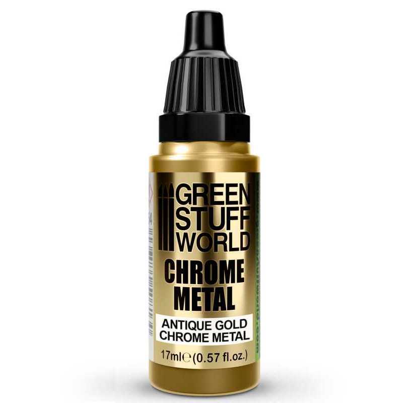 Chrome Paint - ANTIQUE GOLD 17ml (Green Stuff World)