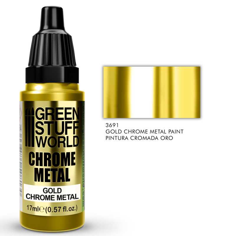 Chrome Paint - GOLD 17ml (Green Stuff World)