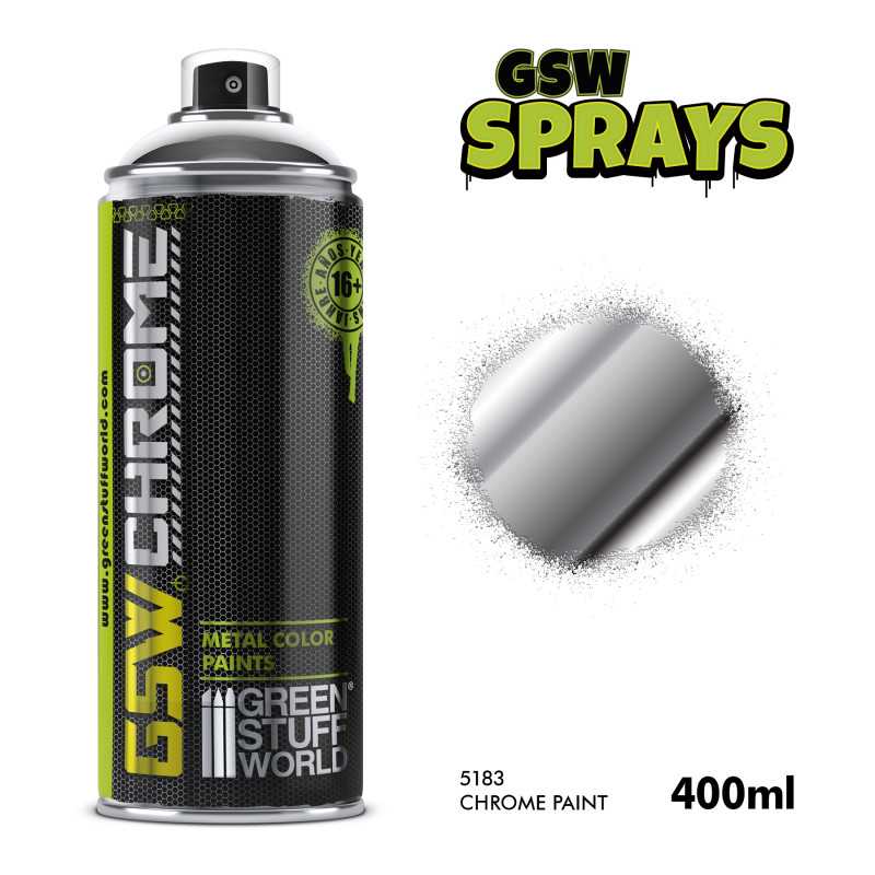 Chrome Spray Paint 400ml (Green Stuff World)