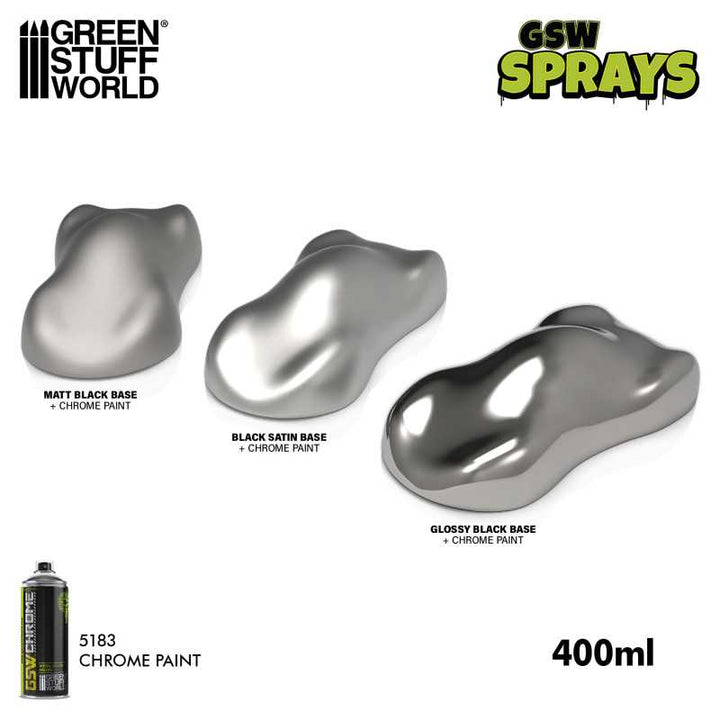 Chrome Spray Paint 400ml (Green Stuff World)