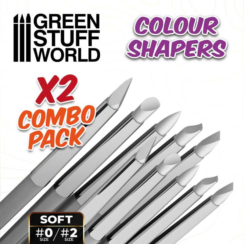 Clay Shapers - Color Shapers COMBO 0 and 2 - White Soft (Green Stuff World)