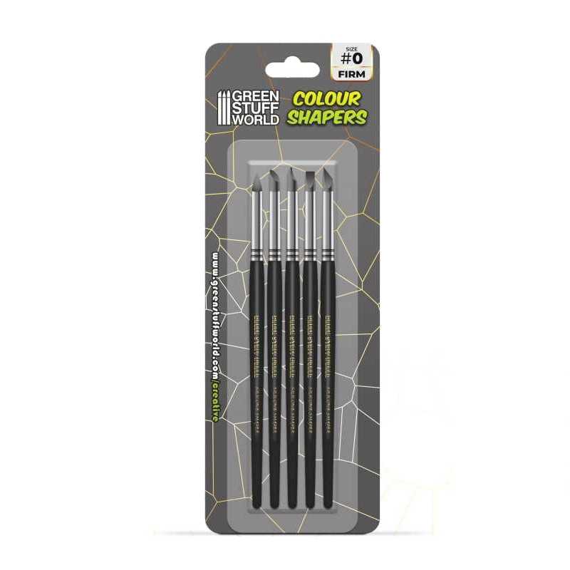 Clay Shapers - Color Shapers SIZE 0 - Black Firm (Green Stuff World)