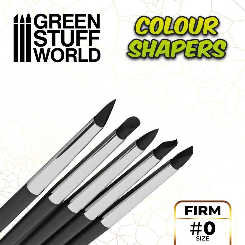 Clay Shapers - Color Shapers SIZE 0 - Black Firm (Green Stuff World)