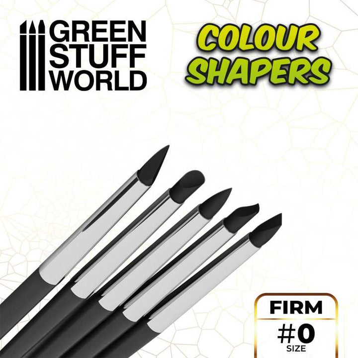 Clay Shapers - Color Shapers SIZE 0 - Black Firm (Green Stuff World)