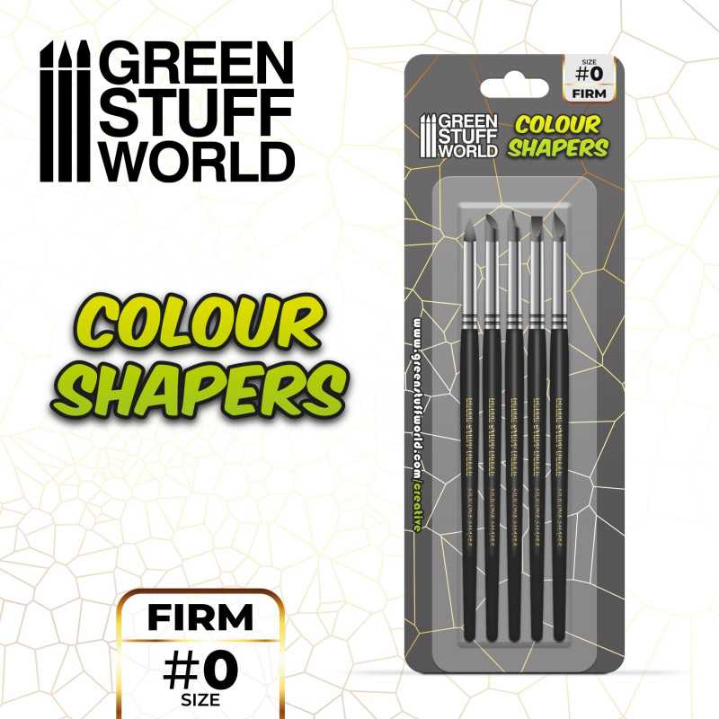 Clay Shapers - Color Shapers SIZE 0 - Black Firm (Green Stuff World)
