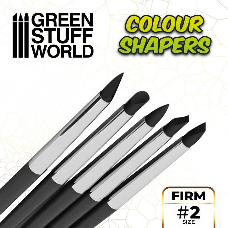 Clay Shapers - Color Shapers SIZE 2 - Black Firm (Green Stuff World)