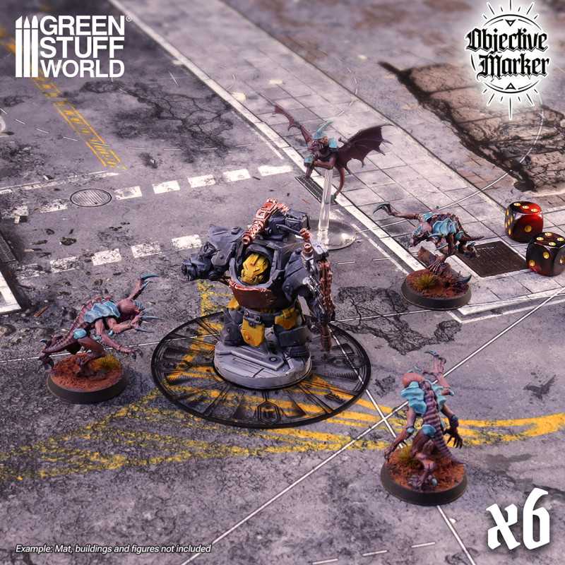 Clear Objective Marker Kill Team compatible (Green Stuff World)