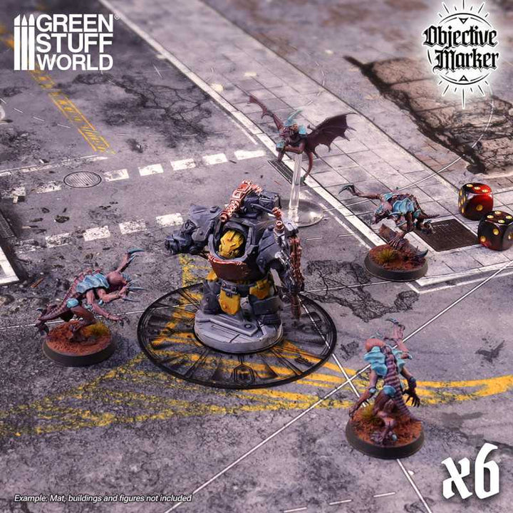 Clear Objective Marker Kill Team compatible (Green Stuff World)