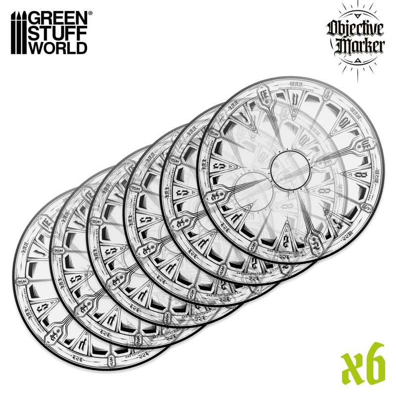 Clear Objective Marker Wh40k compatible (Green Stuff World)