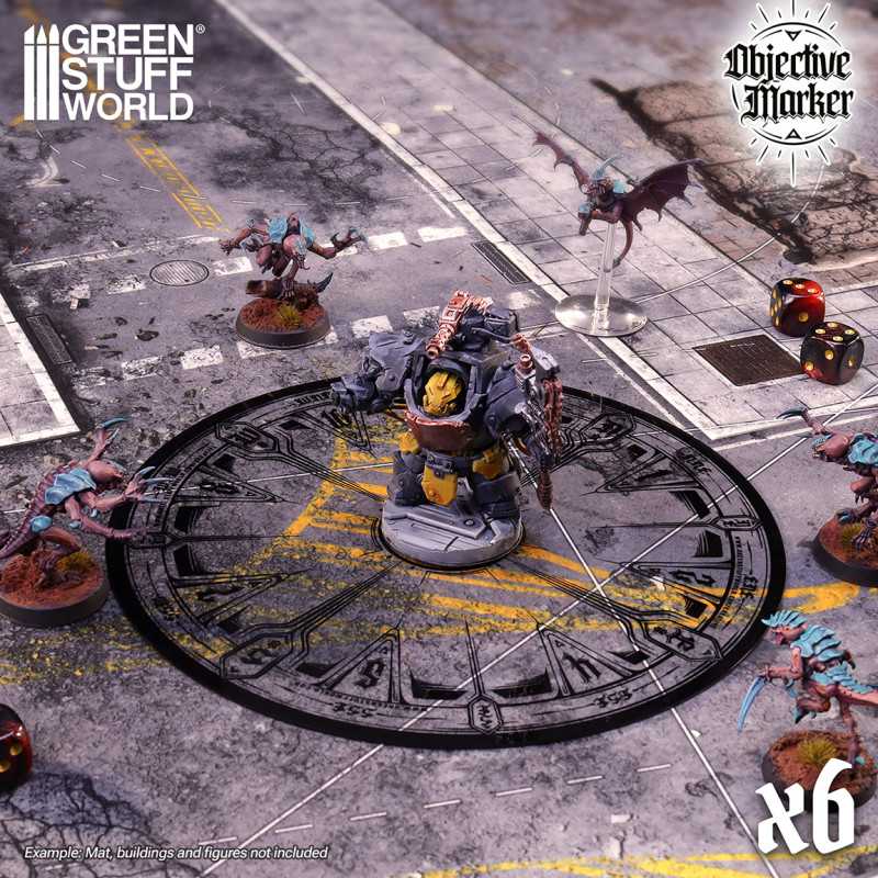 Clear Objective Marker Wh40k compatible (Green Stuff World)