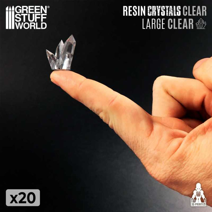 Clear Resin Crystals - Large (Green Stuff World)