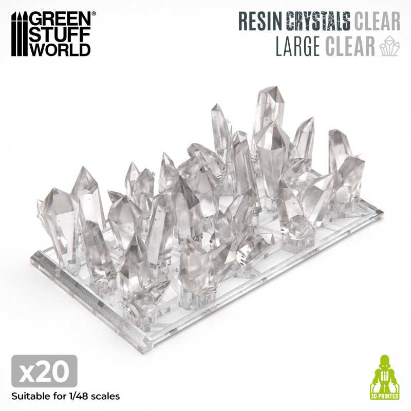 Clear Resin Crystals - Large (Green Stuff World)