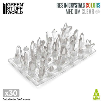 Clear Resin Crystals - Medium (Green Stuff World)