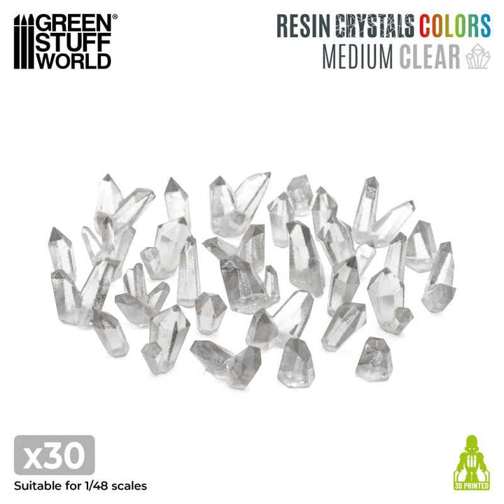 Clear Resin Crystals - Medium (Green Stuff World)