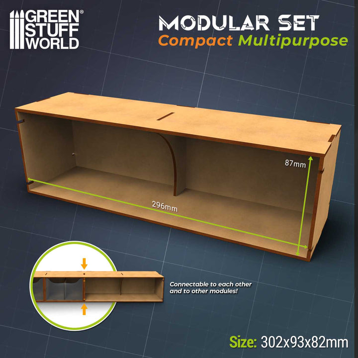 Compact multi-purpose horizontal organizer (Green Stuff World)