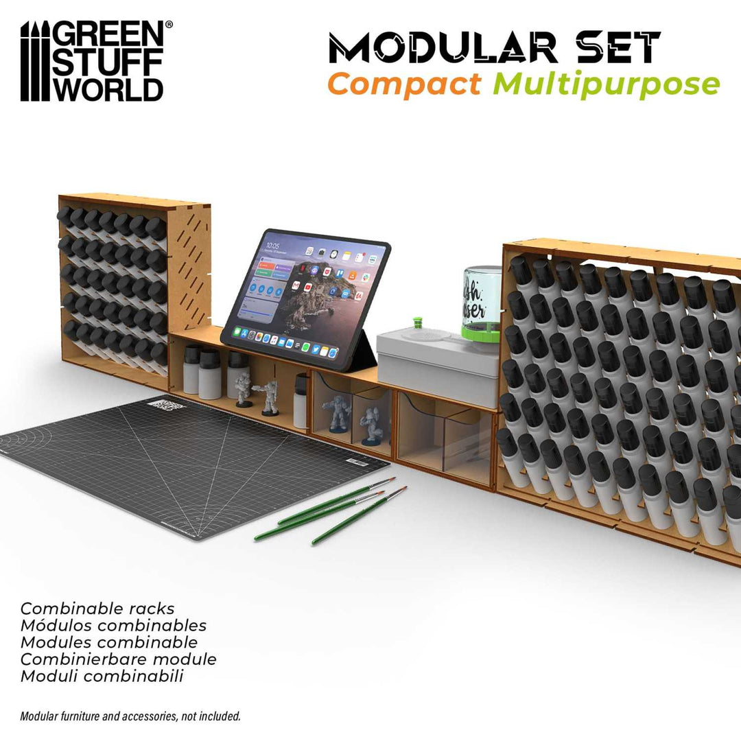 Compact multi-purpose horizontal organizer (Green Stuff World)