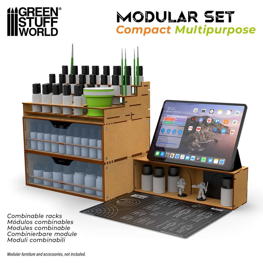 Compact multi-purpose horizontal organizer (Green Stuff World)