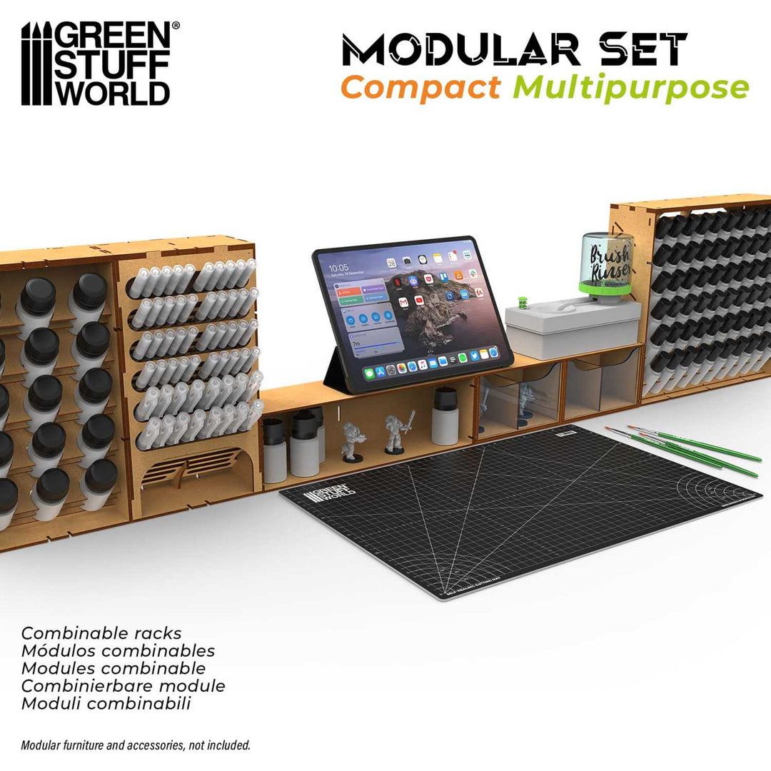 Compact multi-purpose horizontal organizer (Green Stuff World)