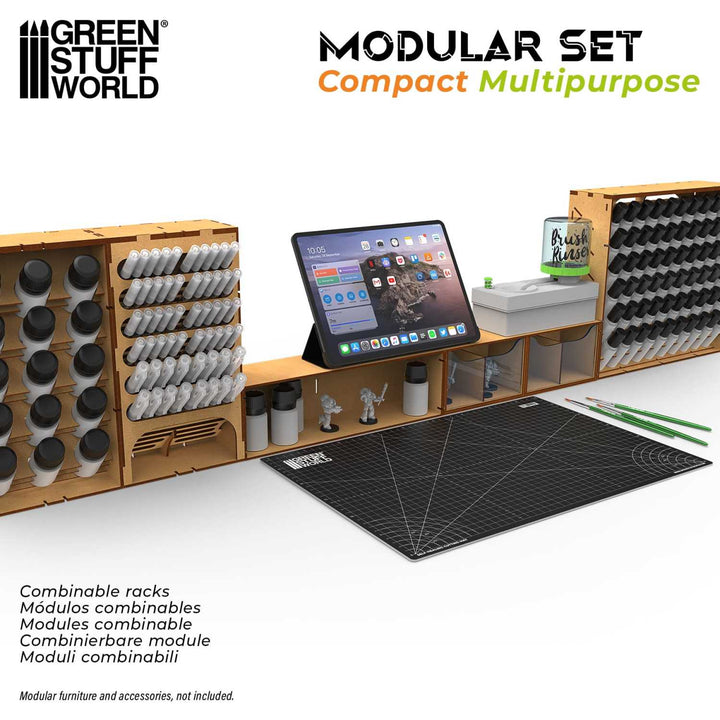 Compact multi-purpose horizontal organizer (Green Stuff World)