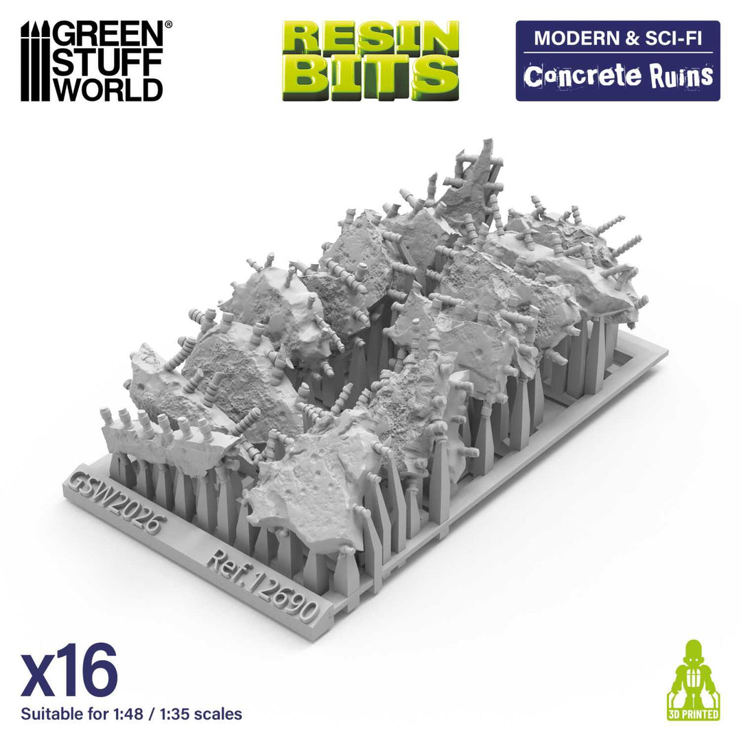 Concrete Ruins 1:48-1:35 (Green Stuff World)