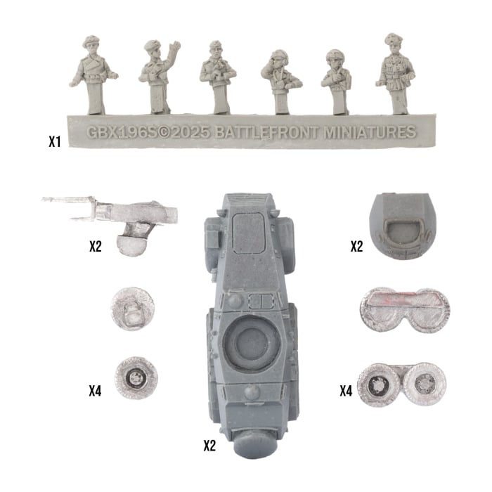 Flames of War: Sd Kfz 231 (6-rad) Heavy Scout Troop (GE321)
