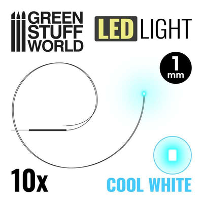 Cool White LED Lights - 1mm (Green Stuff World)