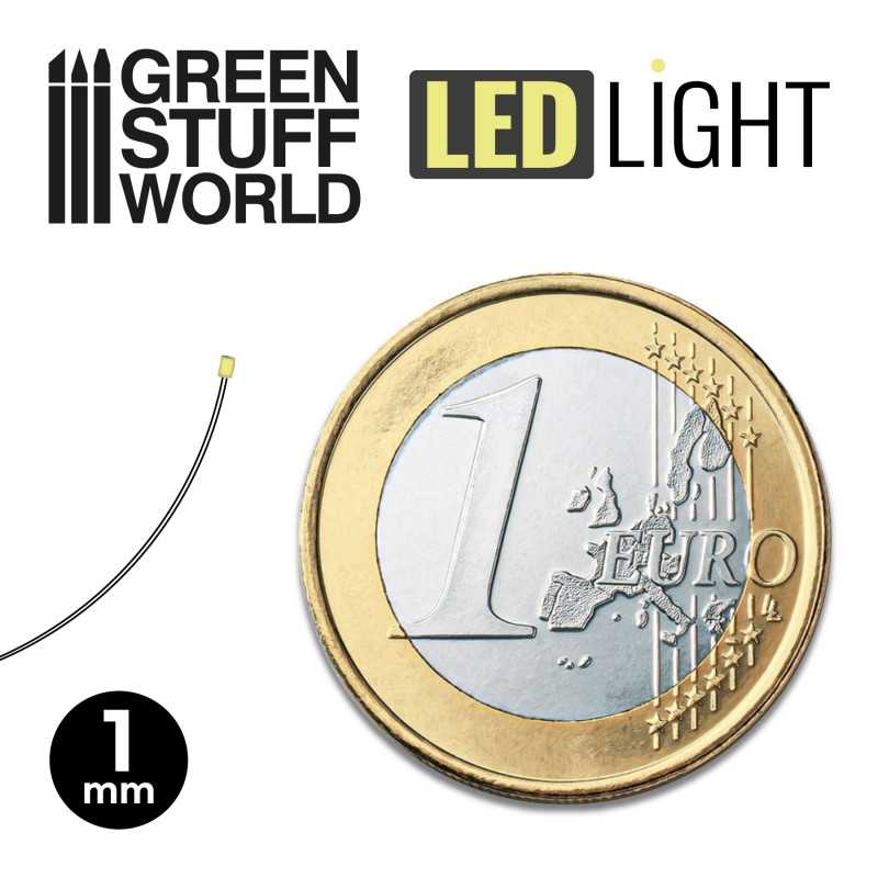 Cool White LED Lights - 1mm (Green Stuff World)