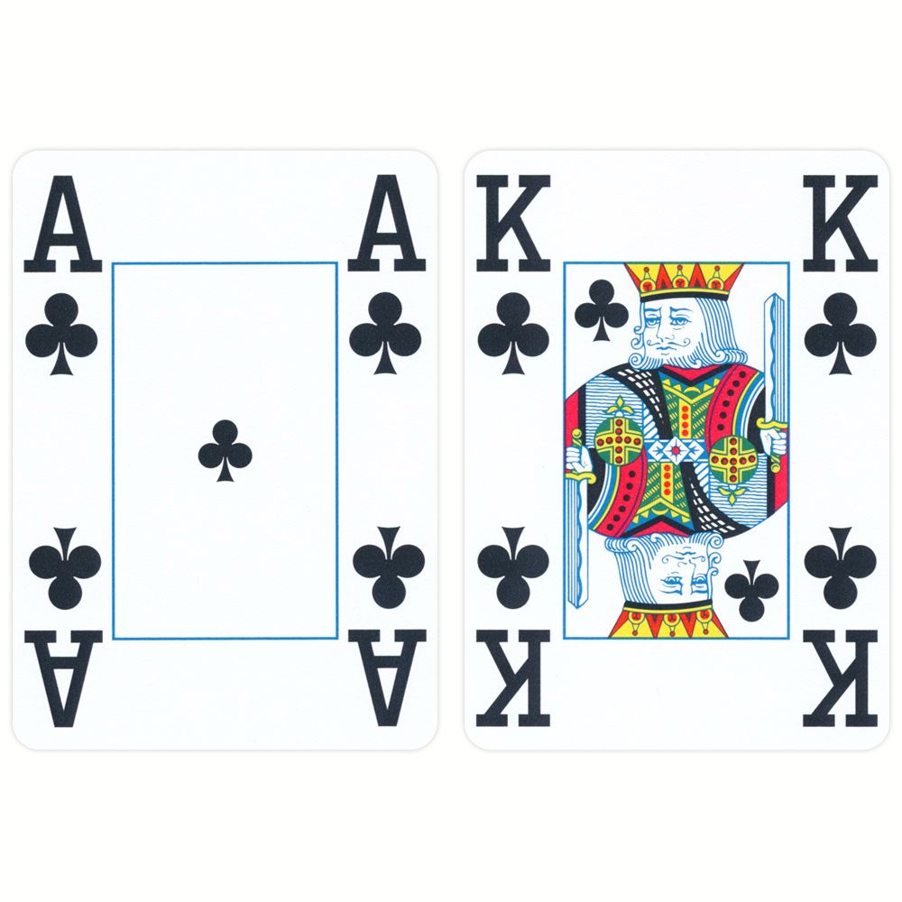 Copag 100% Plastic Poker Jumbo, Rød