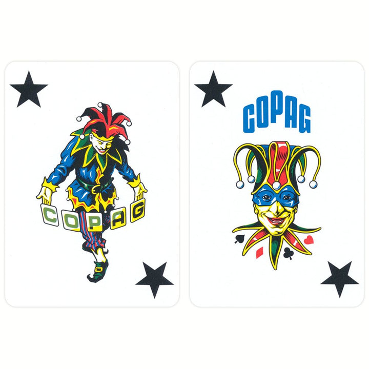 Copag 100% Plastic Poker Jumbo, Blå