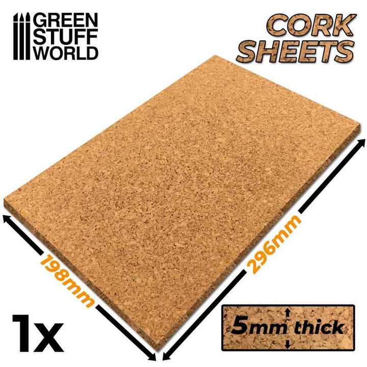 Cork Sheet in 5mm (Green Stuff World)