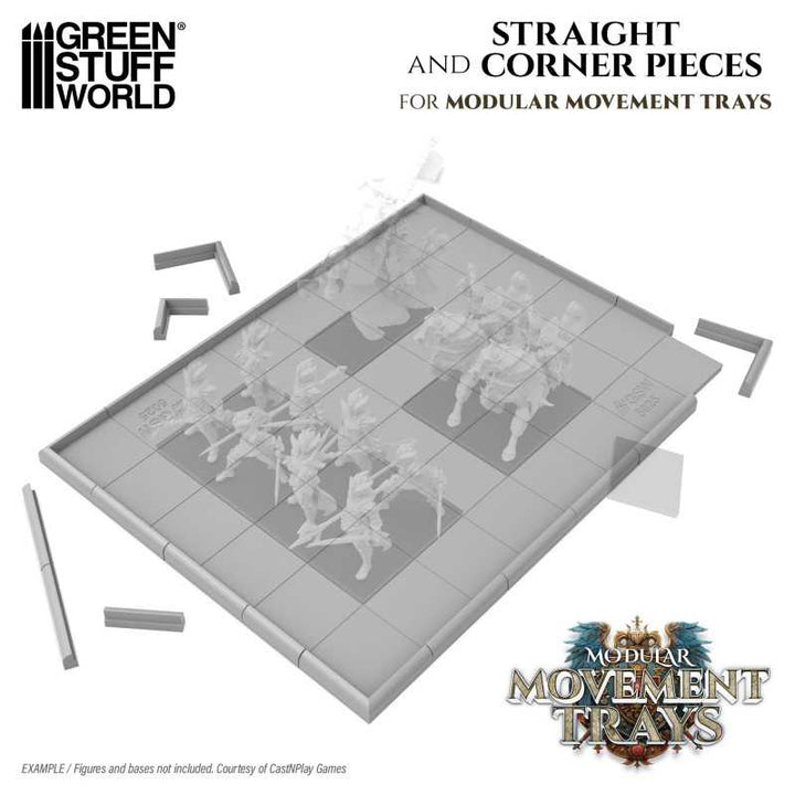 Corners for Modular Movement Trays (Green Stuff World)