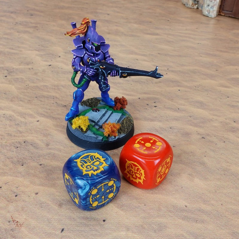 Crosshairs Compact D6: Cobalt&Red (Q-Workshop) (STCA01)