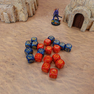 Crosshairs Compact D6: Cobalt&Red (Q-Workshop) (STCA01)