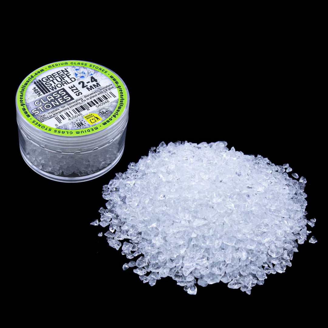 Crushed glass stones 2-4mm (Green Stuff World)