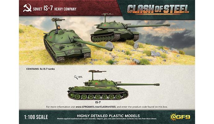 Clash of Steel: IS-7 Heavy Tank Company (x5 Plastic) (CSS07)