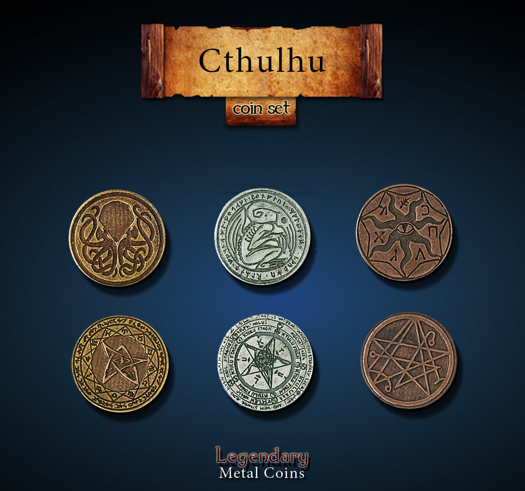Legendary Metal Coins - Cthulhu Set (Drawlab)
