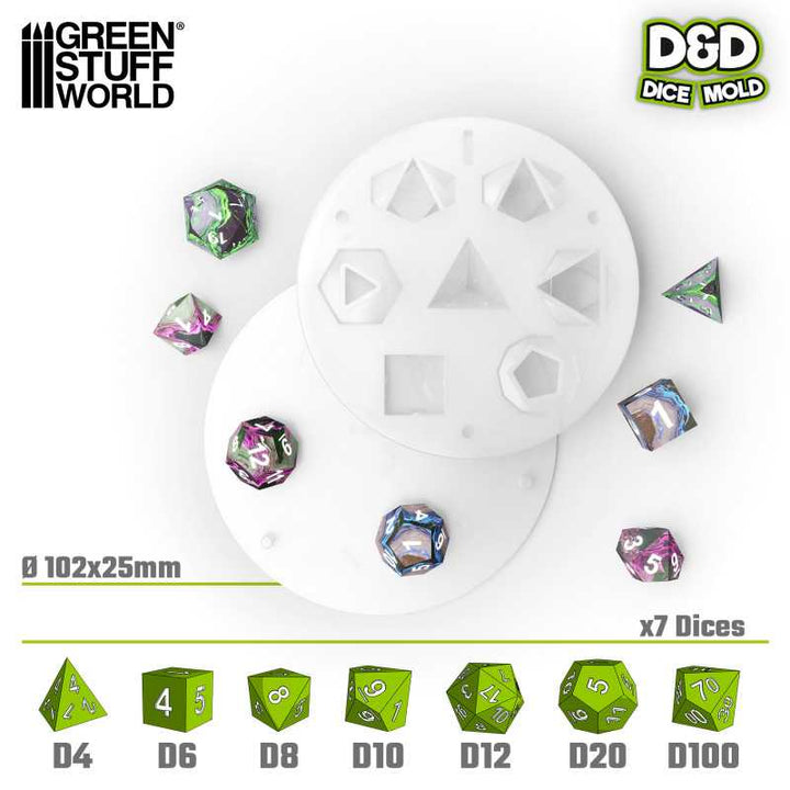 Custom RPG Dice Mold (Green Stuff World)