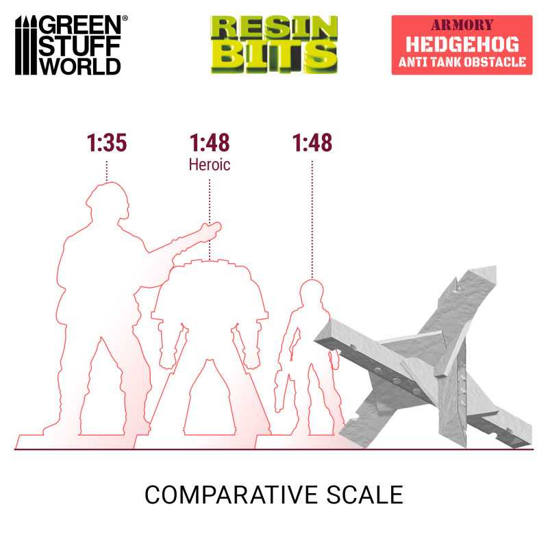 Czech Hedgehog Anti Tank Obstacle (Green Stuff World)