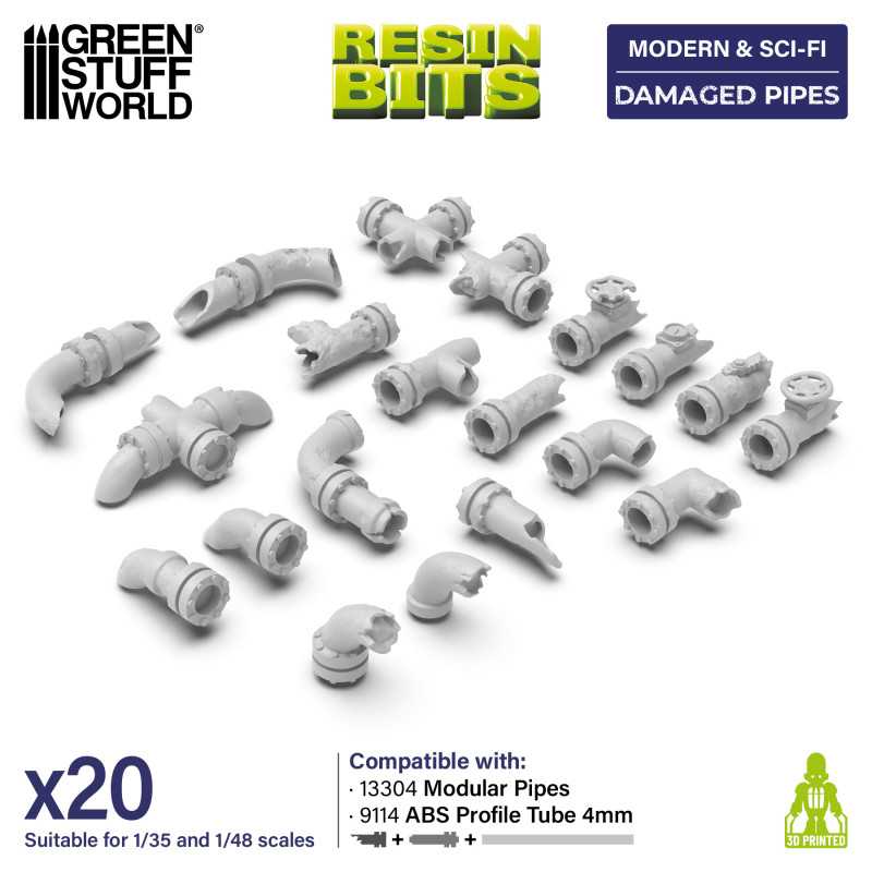 Damaged Pipes 1:48-1:35 (Green Stuff World)