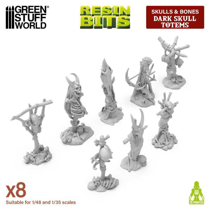 Dark Skull Totems 1:48-1:35 (Green Stuff World)