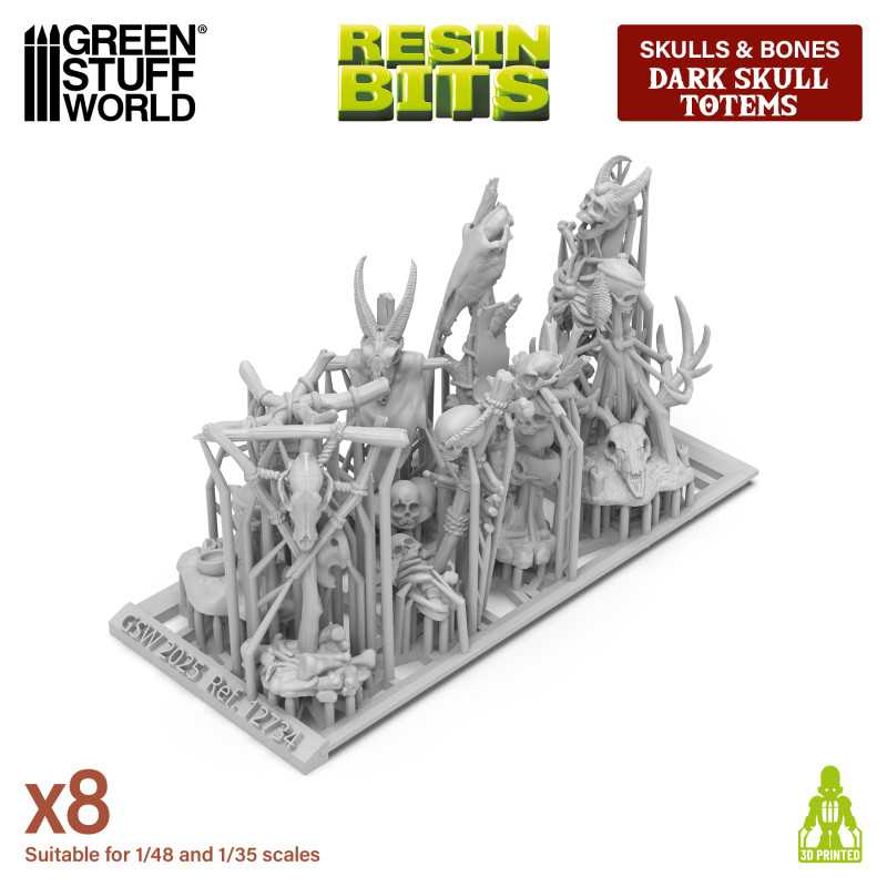 Dark Skull Totems 1:48-1:35 (Green Stuff World)