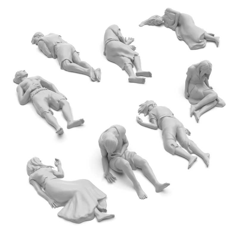 Dead Human Corpses 1:48 (Green Stuff World)