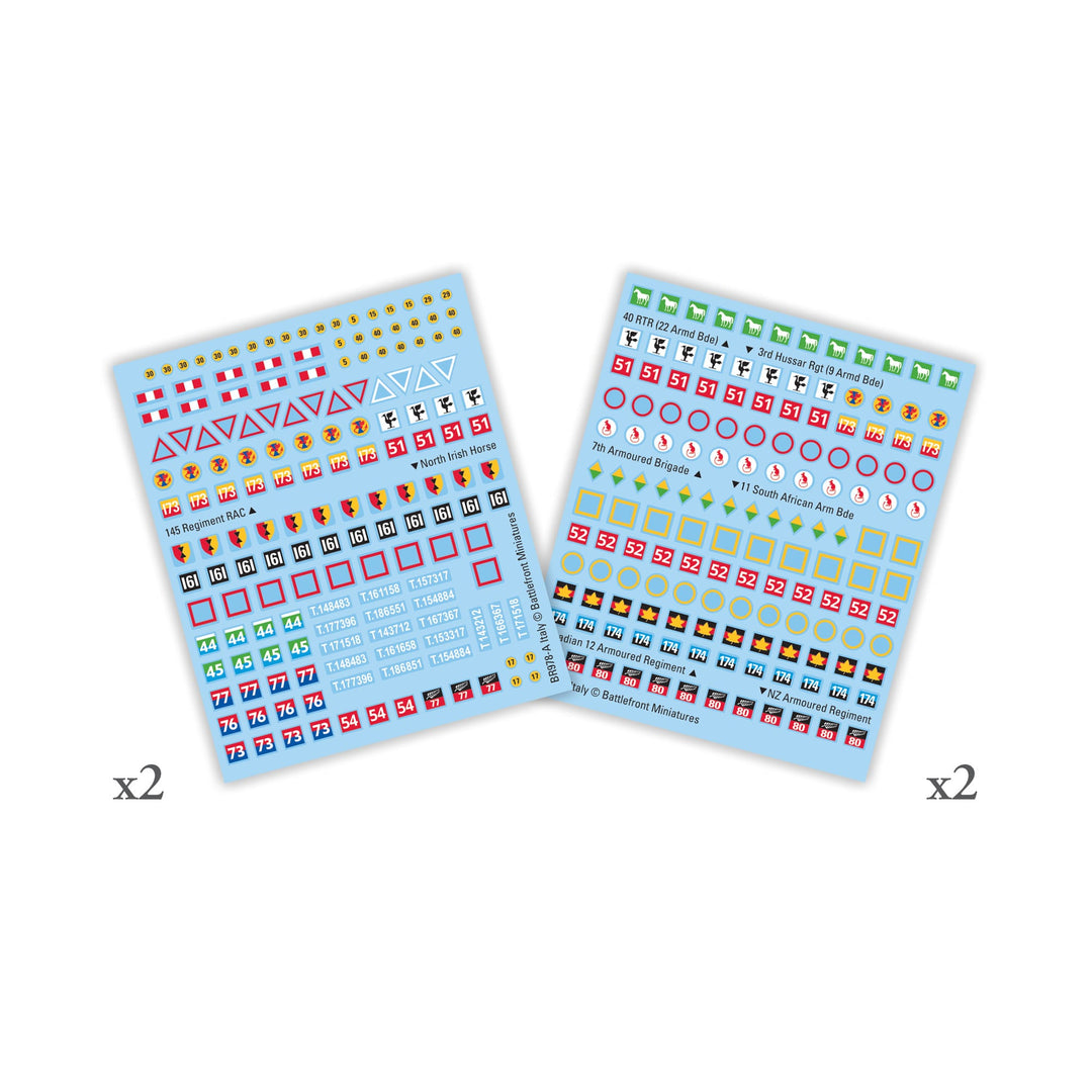 Flames of War: Decal Set (Italy) (BR948)