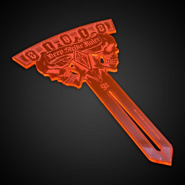 Deep Strike Ruler Template 9" - Fluor Orange (Green Stuff World)