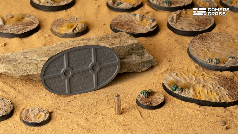 GamersGrass Deserts of Maahl Bases, Oval 75mm (x3)