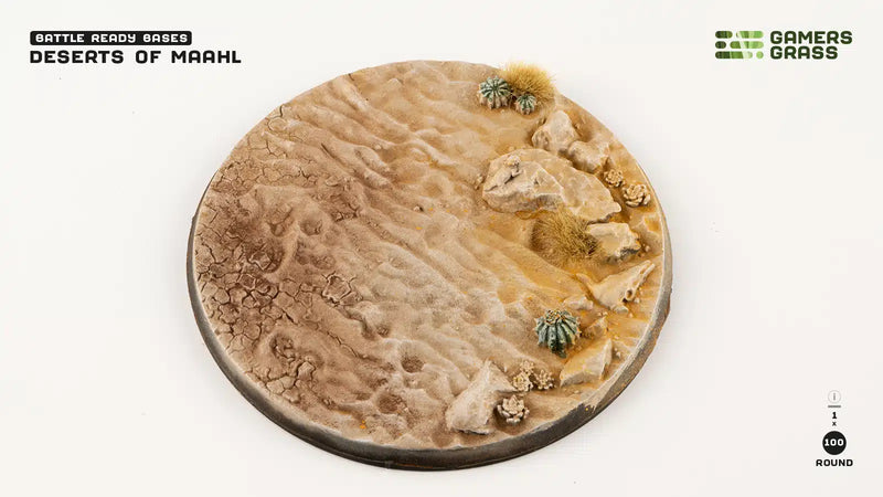 GamersGrass Deserts of Maahl Bases, Round 100mm (x1)