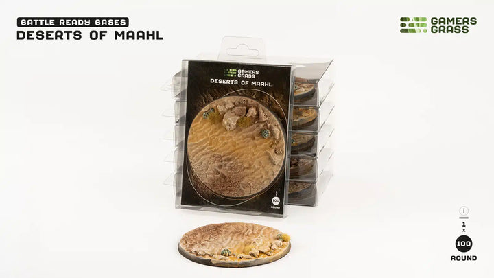 GamersGrass Deserts of Maahl Bases, Round 100mm (x1)