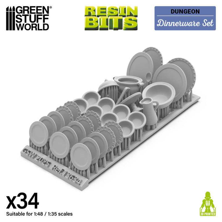 Dinnerware 1:48-1:35 (Green Stuff World)